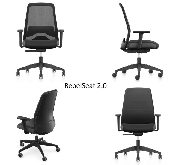 Bürodrehstuhl RebelSeat 2.0 Netzrücken