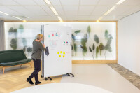 MoniCa - Mobile magnetische Whiteboard & Acoustic Wall